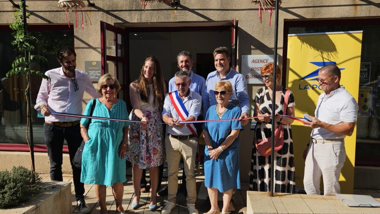 Inauguration ouverture de l’agence postale communale de Sainte Cécile-les-Vignes 